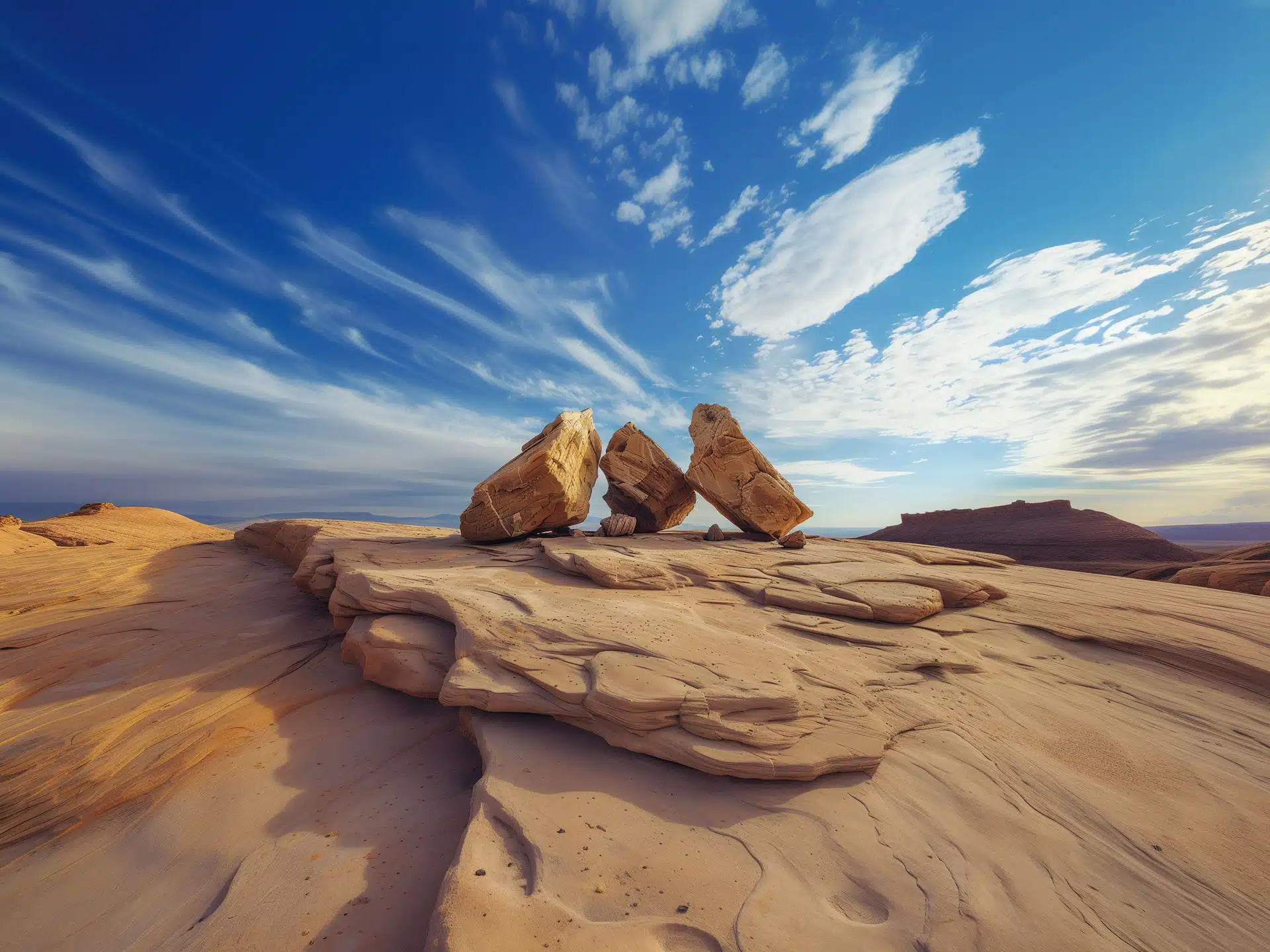 Threestones desert stones